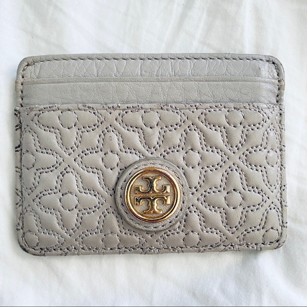 Tory Burch Gray Card Wallet